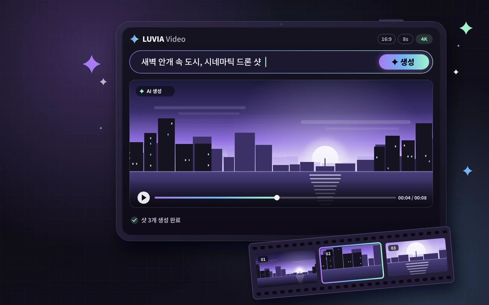 ai-video service mockup